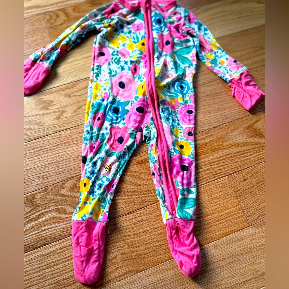 Little Sleepies Floral 0-3 Zippy